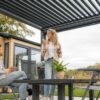 Smartes Lamellendach elektrisch mit App Steuerung für individuelle Einstellungen