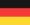 Das Bild zeigt die Flagge Deutschlands mit drei horizontalen Streifen in Schwarz, Rot und Gold von oben nach unten.